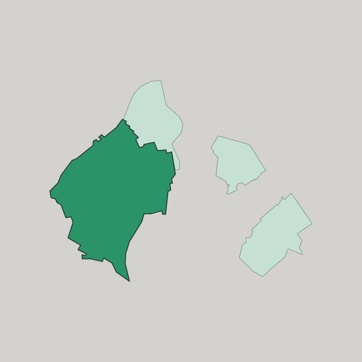 Map showing Bonn Hardtberg — In Köln