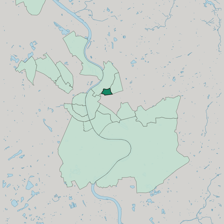 Map showing Buchforst — In Köln