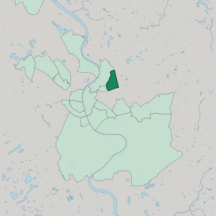 Map showing Buchheim — In Köln
