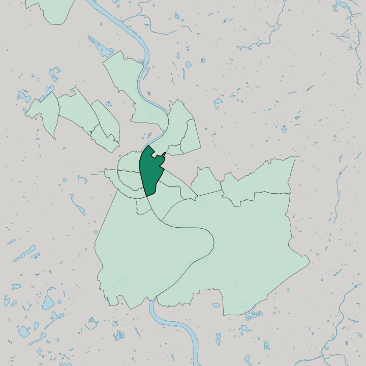 Map showing Deutz — In Köln