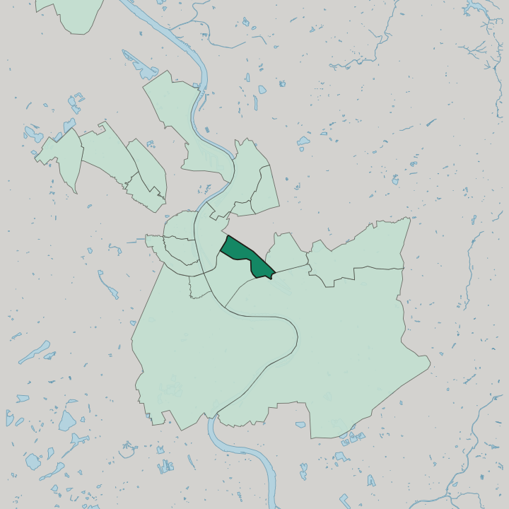 Map showing Humboldtkolonie — In Köln
