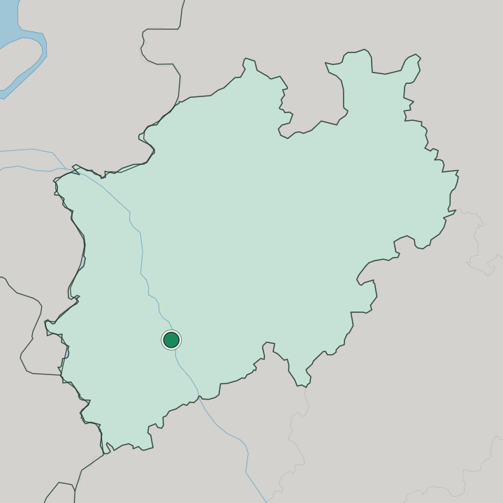 Map showing Endenich — In Nordrhein-Westfalen