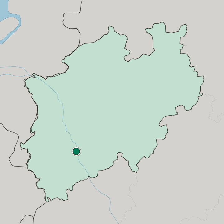 Map showing Bayenthal — In Nordrhein-Westfalen