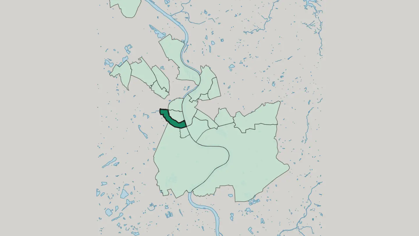 Map of Neustadt/Süd in Köln