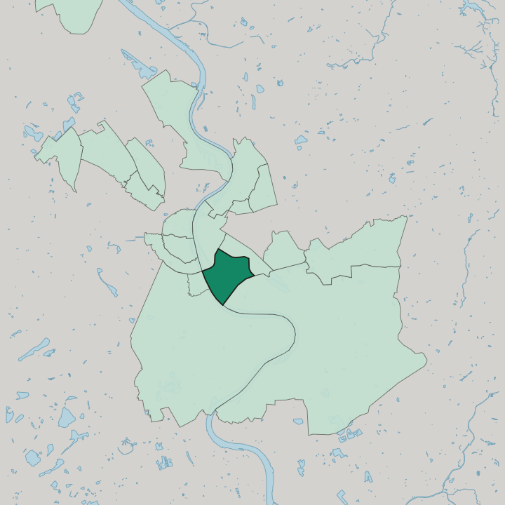 Map showing Poll — In Köln
