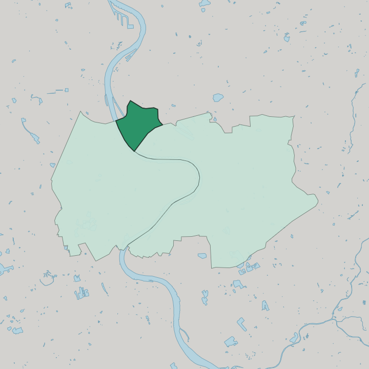 Map showing Poll — In Köln