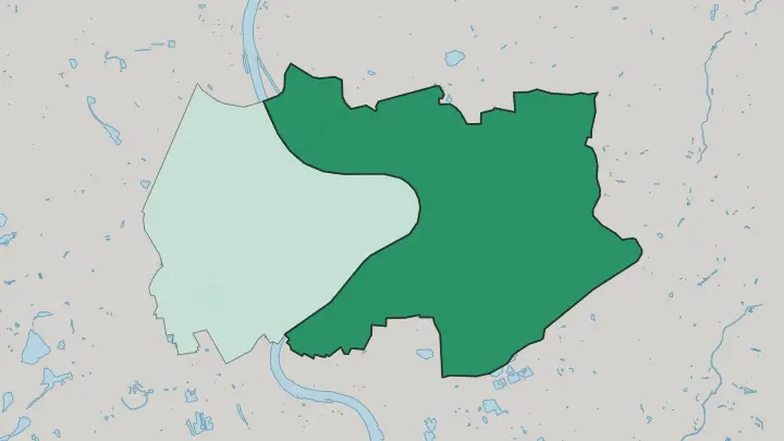 Map of Porz am Rhein in Köln