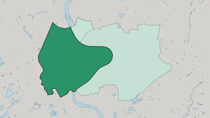 Map of Rodenkirchen in Köln