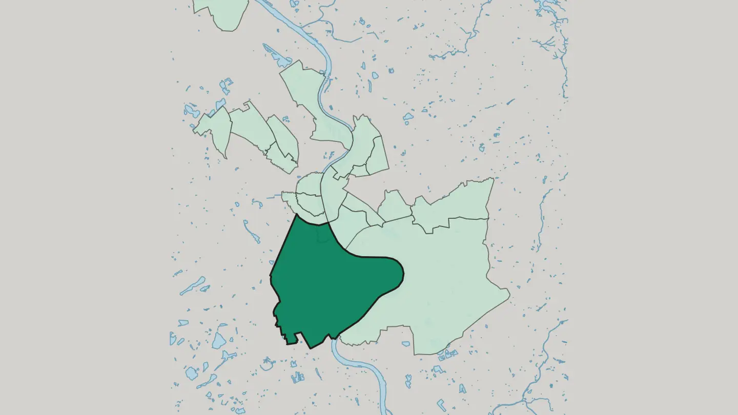 Map of Rodenkirchen in Köln