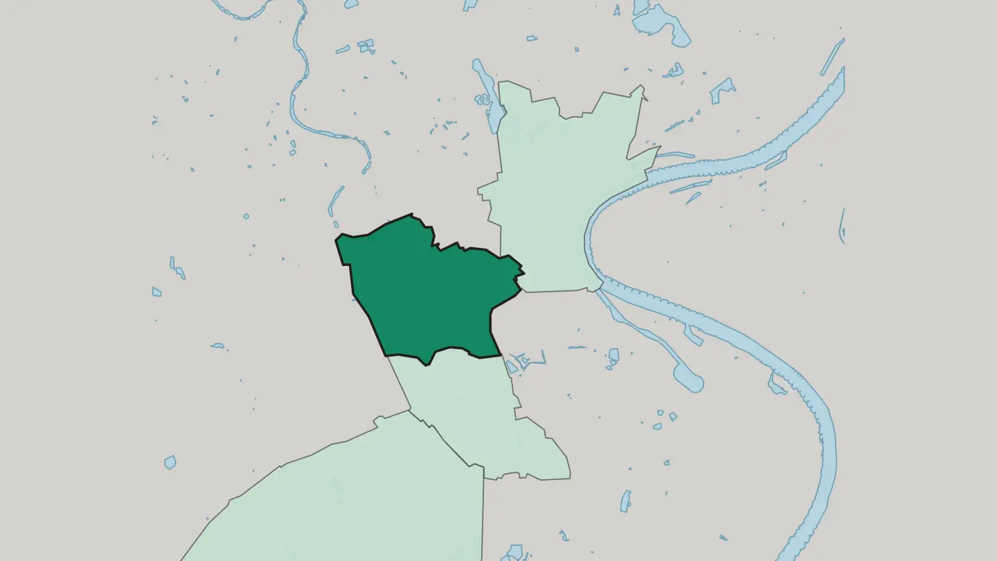 Map of Bockum in Krefeld