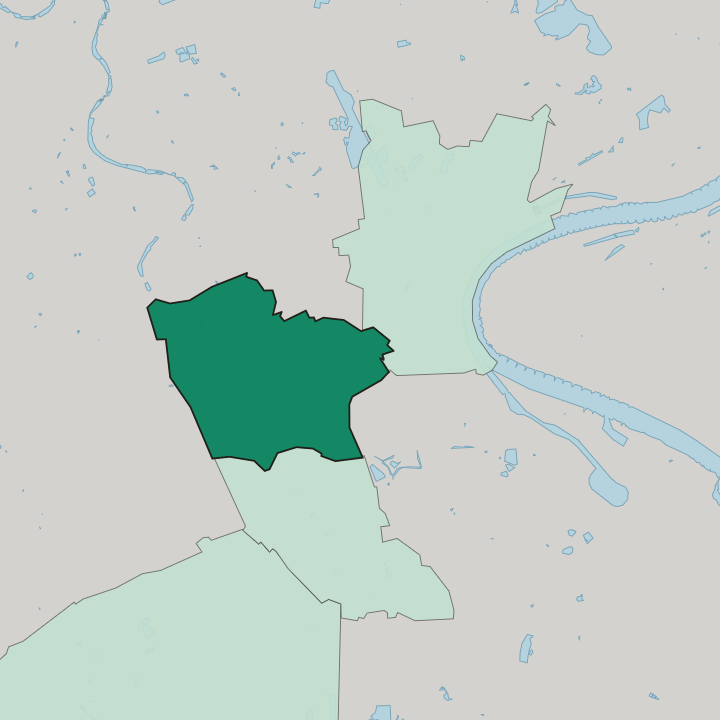 Map showing Bockum — In Krefeld