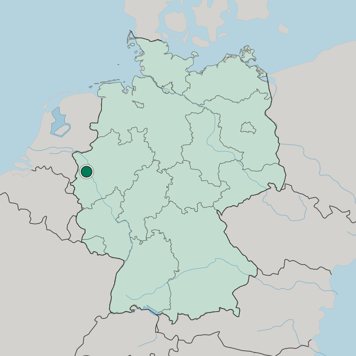 Map showing Bockum — In Germany