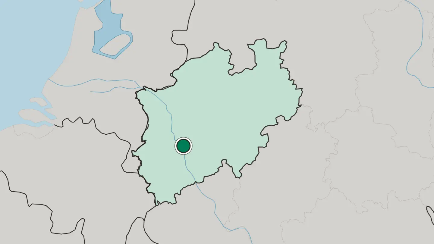 Map of Langenfeld in Germany
