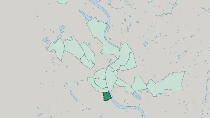 Map of Bayenthal in Leverkusen