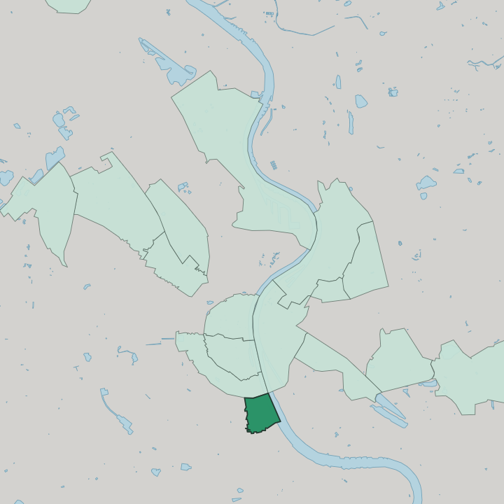 Map showing Bayenthal — In Leverkusen