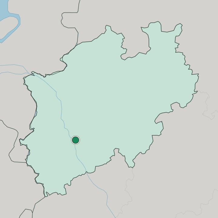 Map showing Altstadt Sud — In Nordrhein-Westfalen