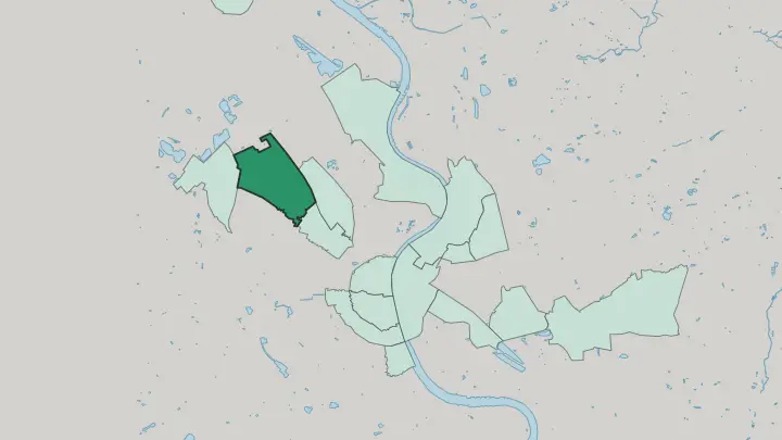 Map of Ossendorf in Leverkusen