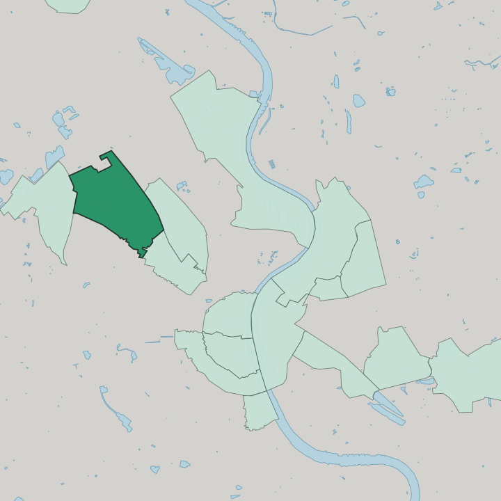 Map showing Ossendorf — In Leverkusen