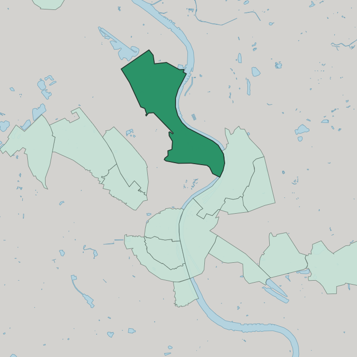Map showing Riehl — In Leverkusen
