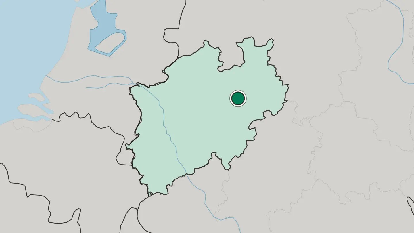 Map of Lippstadt in Germany