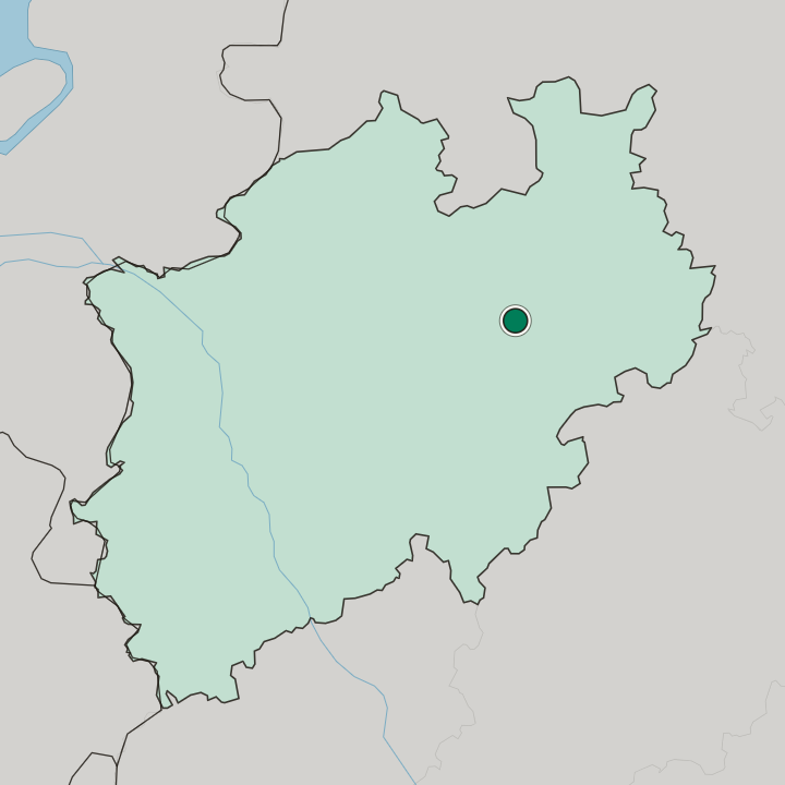 Map showing Lippstadt — In Nordrhein-Westfalen