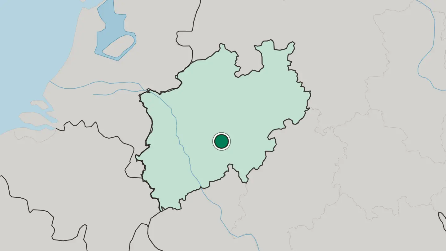 Map of Lüdenscheid in Germany