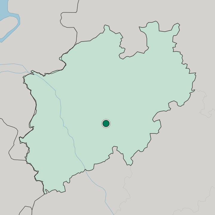 Map showing Lüdenscheid — In Nordrhein-Westfalen