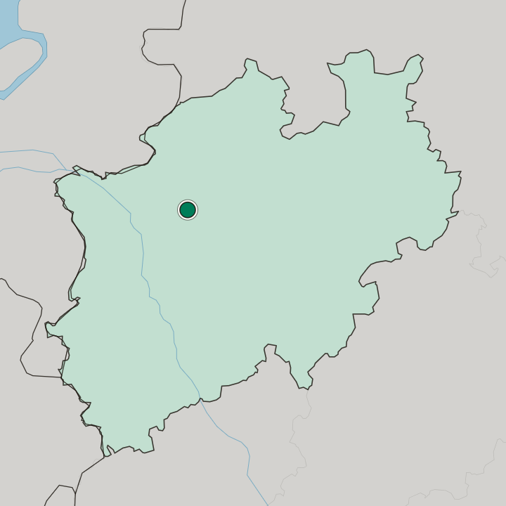Map showing Marl — In Nordrhein-Westfalen