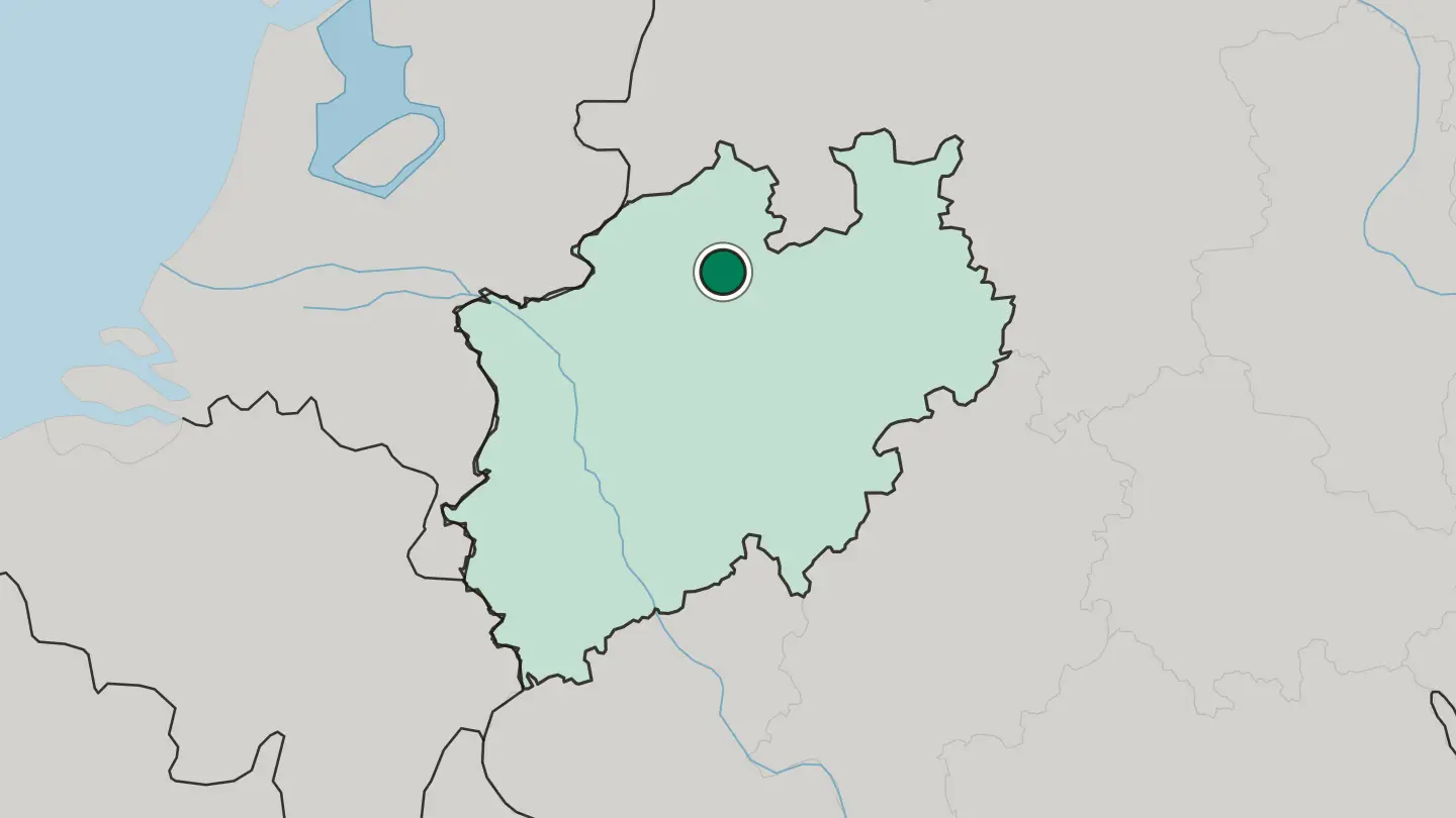 Map of Münster in Germany