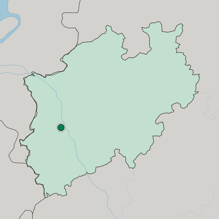 Map showing Grimlinghausen — In Nordrhein-Westfalen
