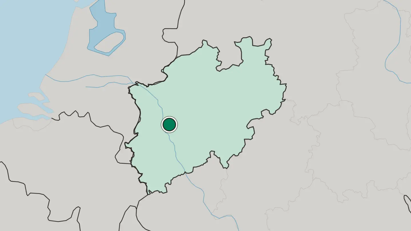 Map of Ratingen in Germany