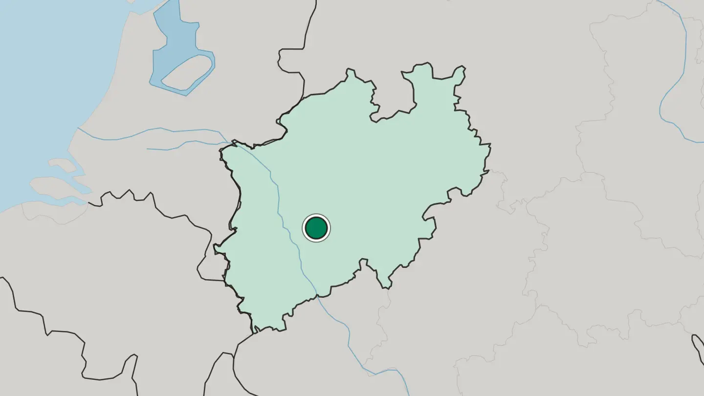 Map of Remscheid in Germany