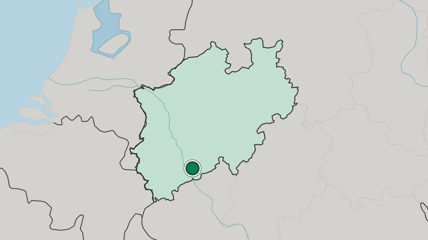 Map of Sankt Augustin in Germany