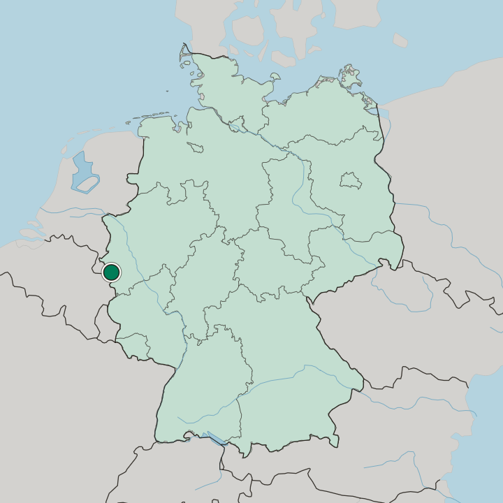 Map showing Donnerberg — In Germany