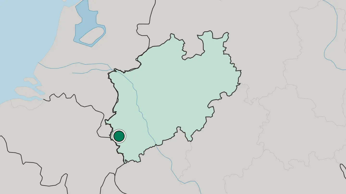 Map of Stolberg in Germany