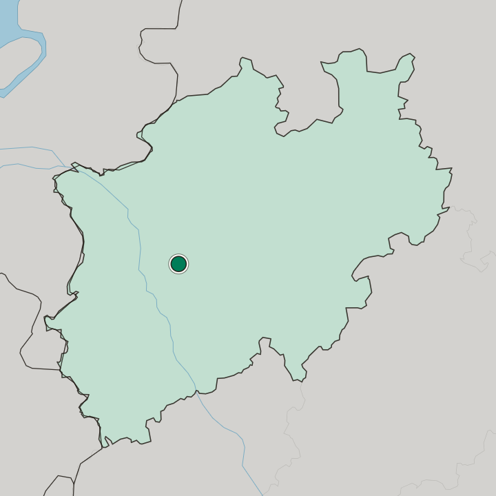 Map showing Velbert — In Nordrhein-Westfalen