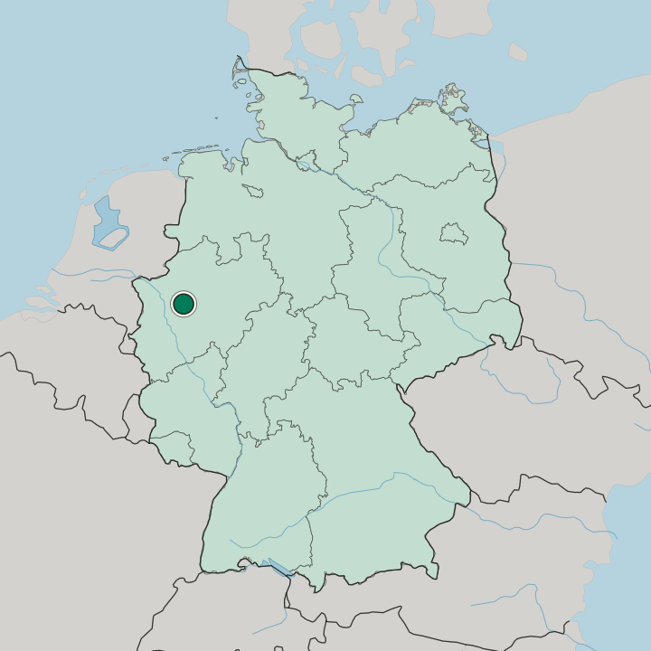 Map showing Bochum-Werne — In Germany