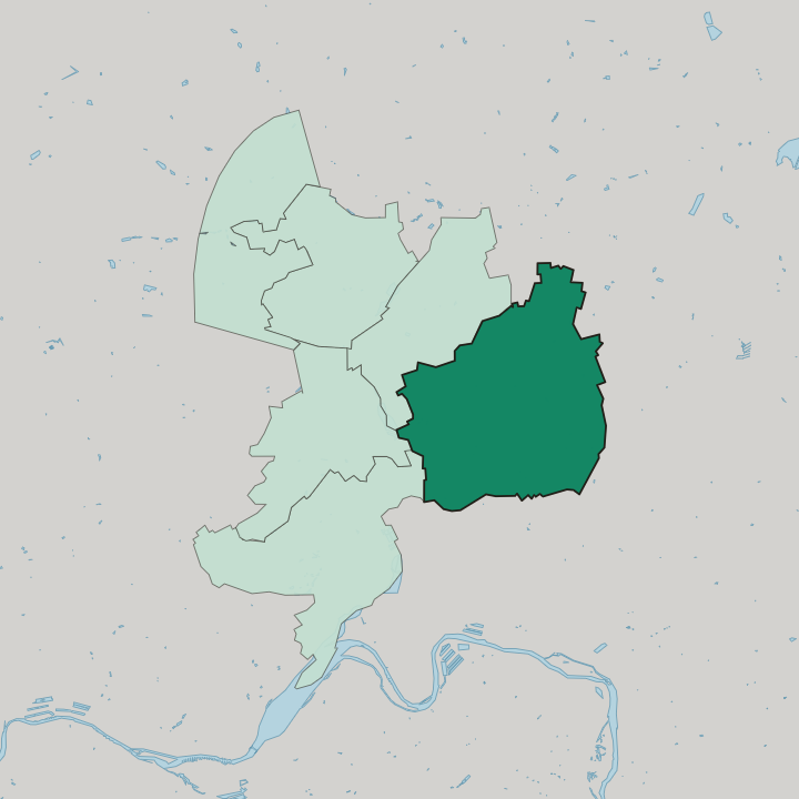 Map showing Langendreer — In Wattenscheid