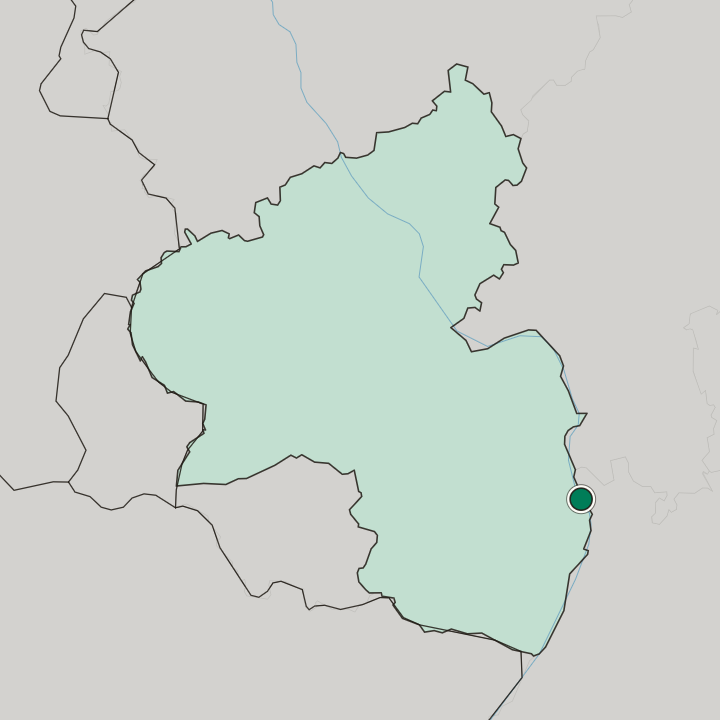 Map showing Gartenstadt — In Rheinland-Pfalz
