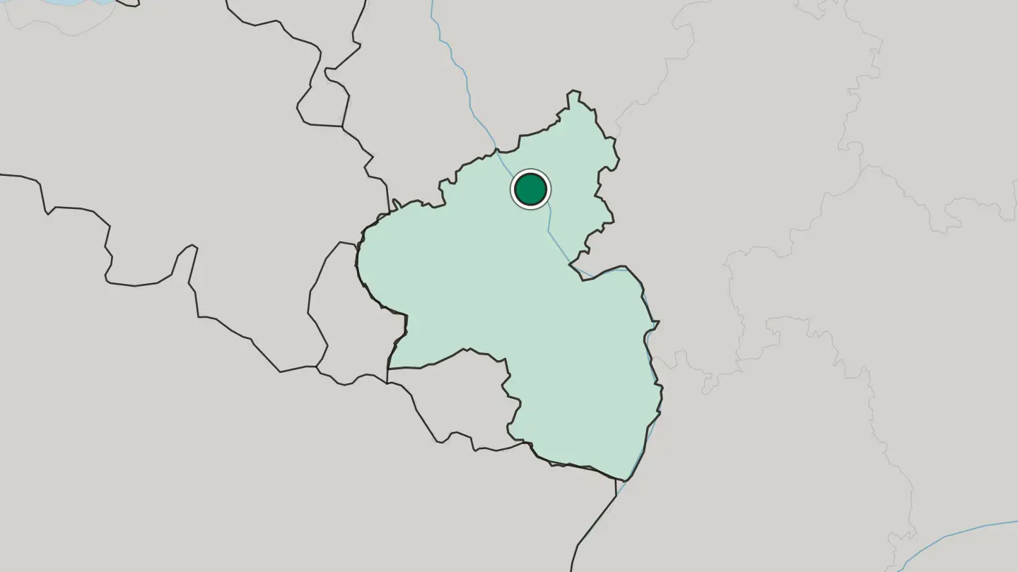 Map of Neuwied in Germany