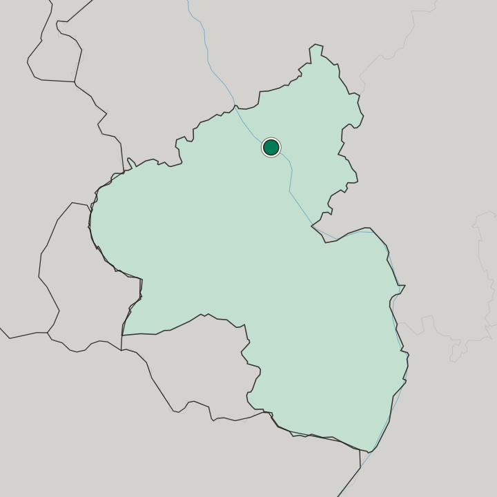 Map showing Neuwied — In Rheinland-Pfalz