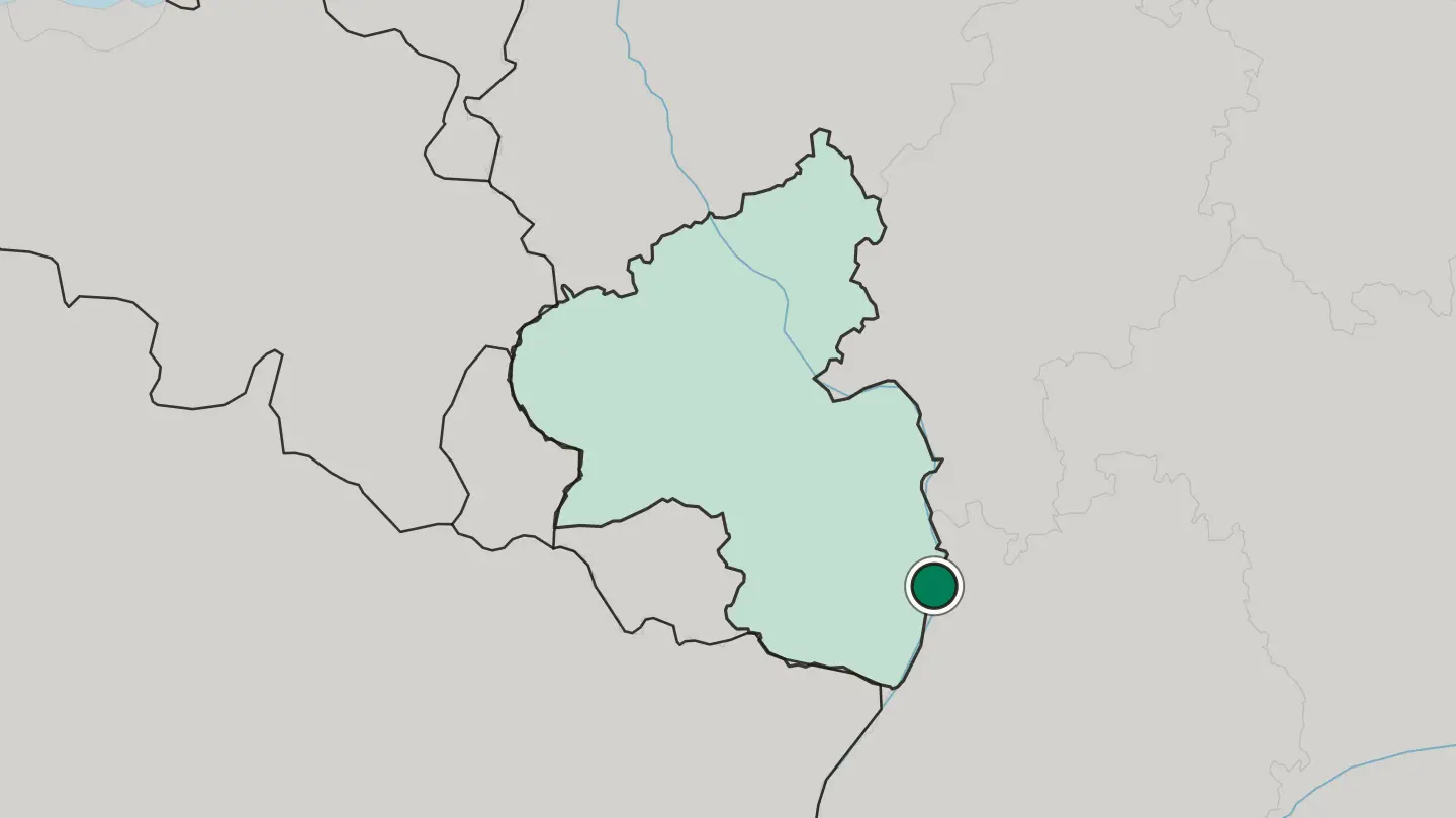 Map of Speyer in Germany