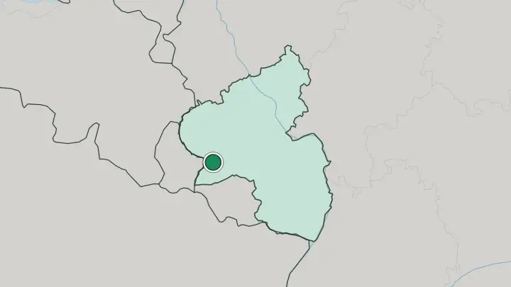 Map of Trier in Germany