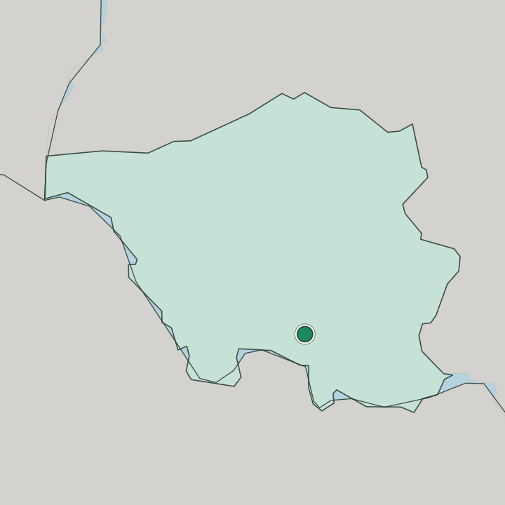 Map showing Saarbrücken — In Saarland