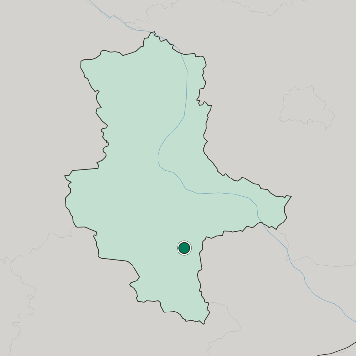 Map showing Halle-Neustadt — In Saxony-Anhalt