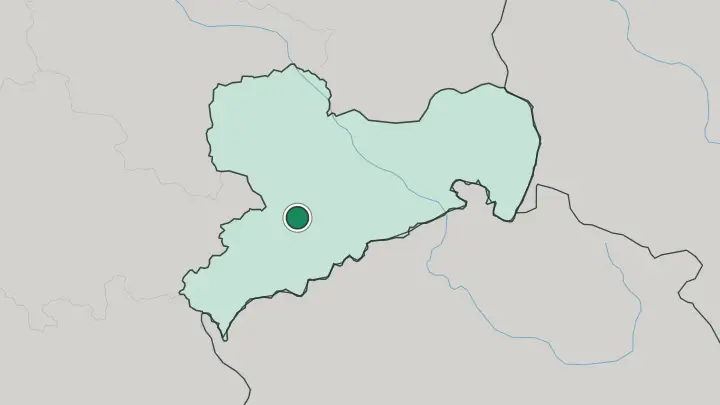 Map of Chemnitz in Germany