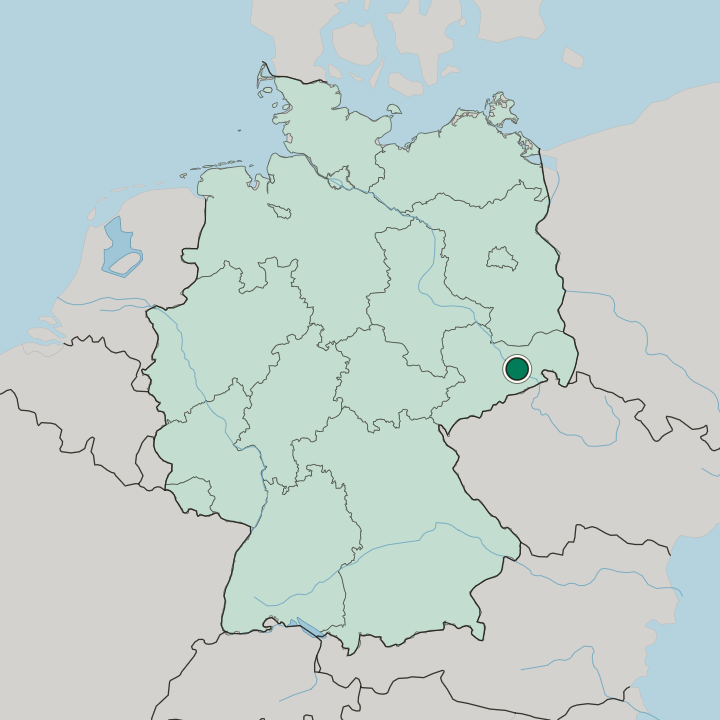 Map showing Cotta — In Germany