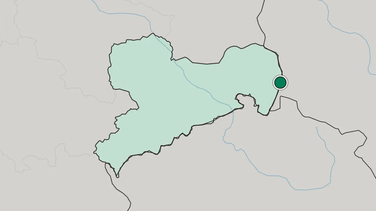 Map of Görlitz in Germany