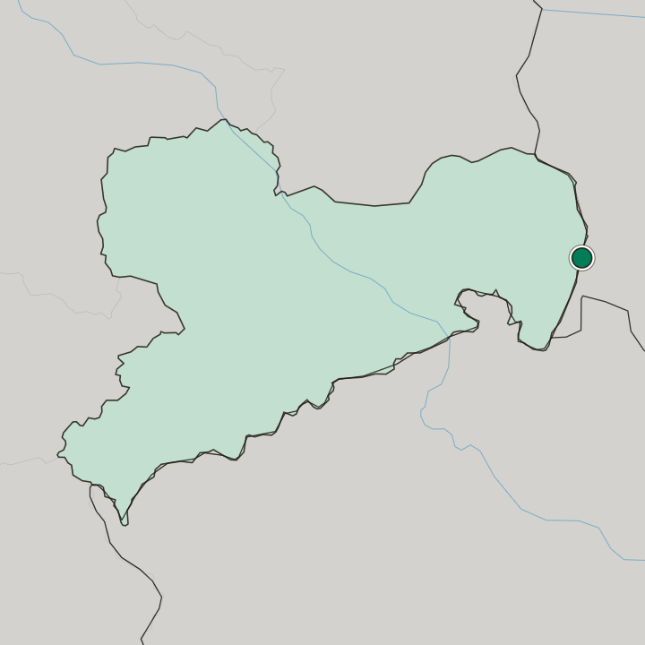 Map showing Görlitz — In Saxony