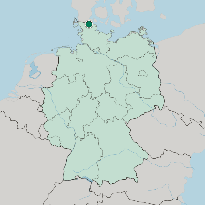 Map showing Friedheim — In Germany